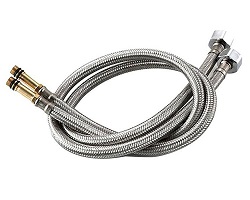 Bộ 2 dây cấp nước nóng lạnh 1 SUS304 (đầu to-nhỏ cho vòi, 50cm)